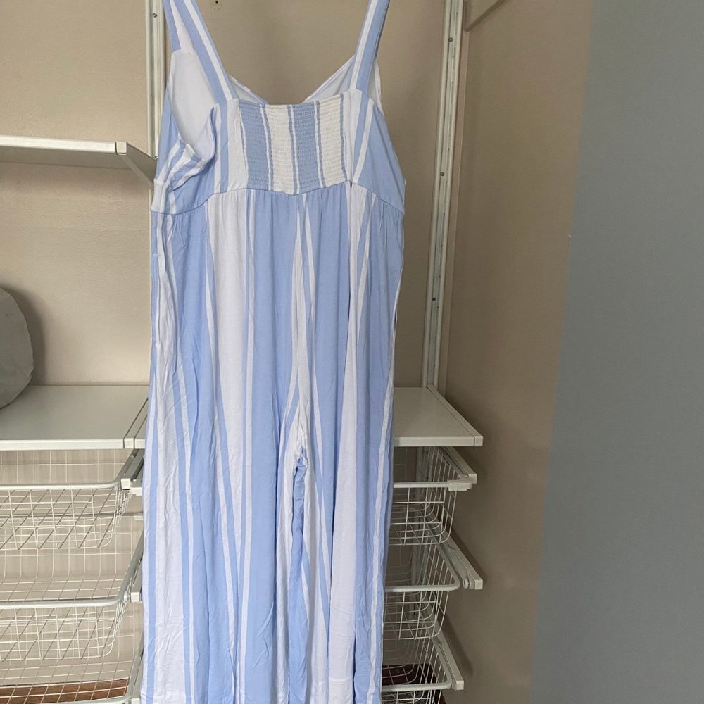 LOFT Beach Tie Front Jumpsuit - Picture 4 of 5